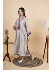 Kalaavari Women’s Chanderi Silk Kurti