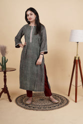Aranya Handcrafted Ajrakh Kurta Set