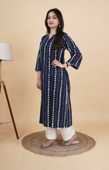 Neelanjali – Handcrafted Indigo Kurta Set