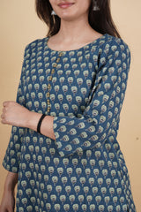 Pushkara – Handcrafted Ajrakh Cotton Kurti