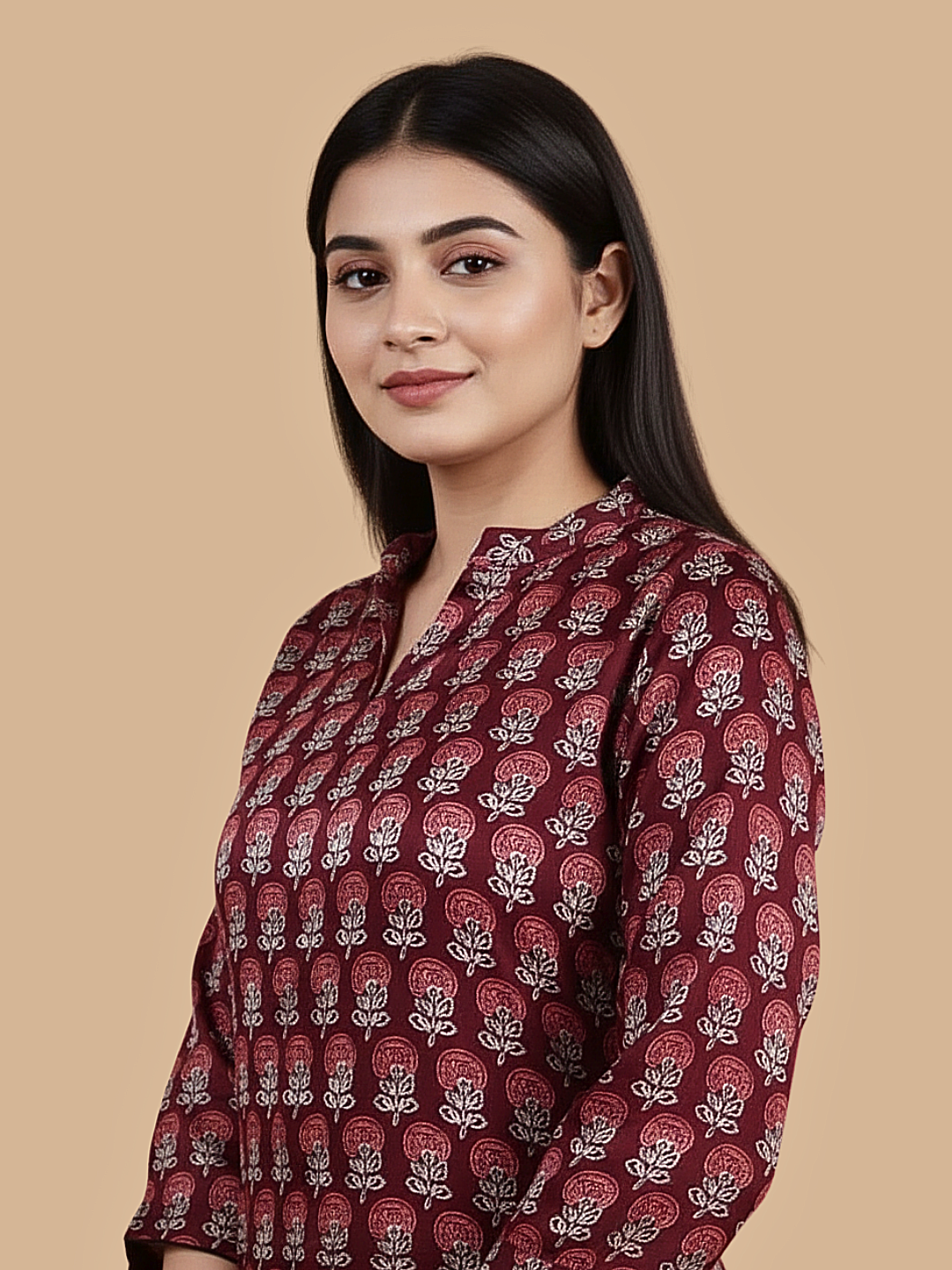 Handblock Silk Modal Printed Kurti