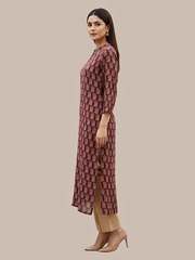 Handblock Silk Modal Printed Kurti