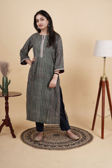 Aranya Handcrafted Ajrakh Kurta Set