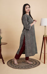 Aranya Handcrafted Ajrakh Kurti