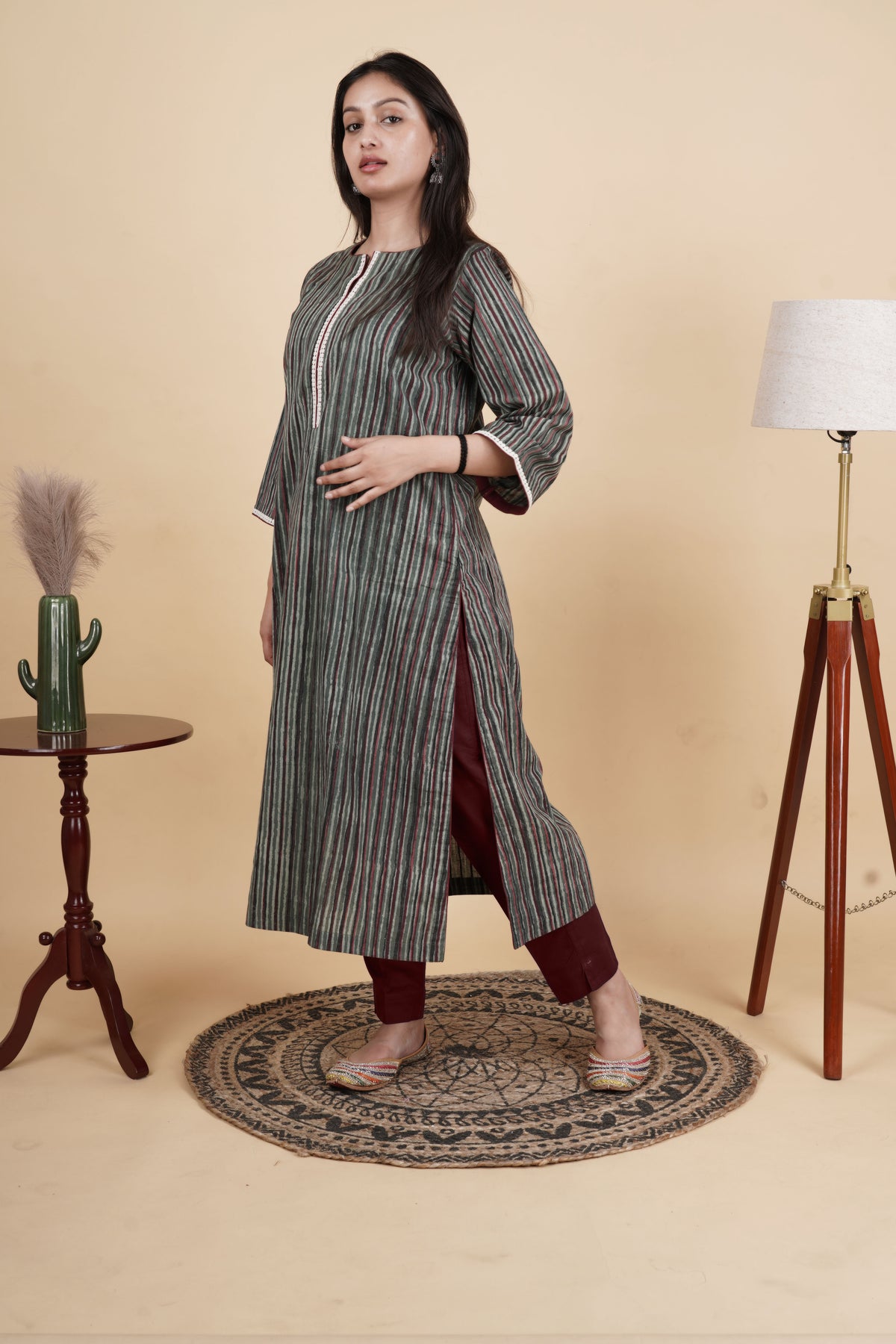 Aranya Handcrafted Ajrakh Kurti