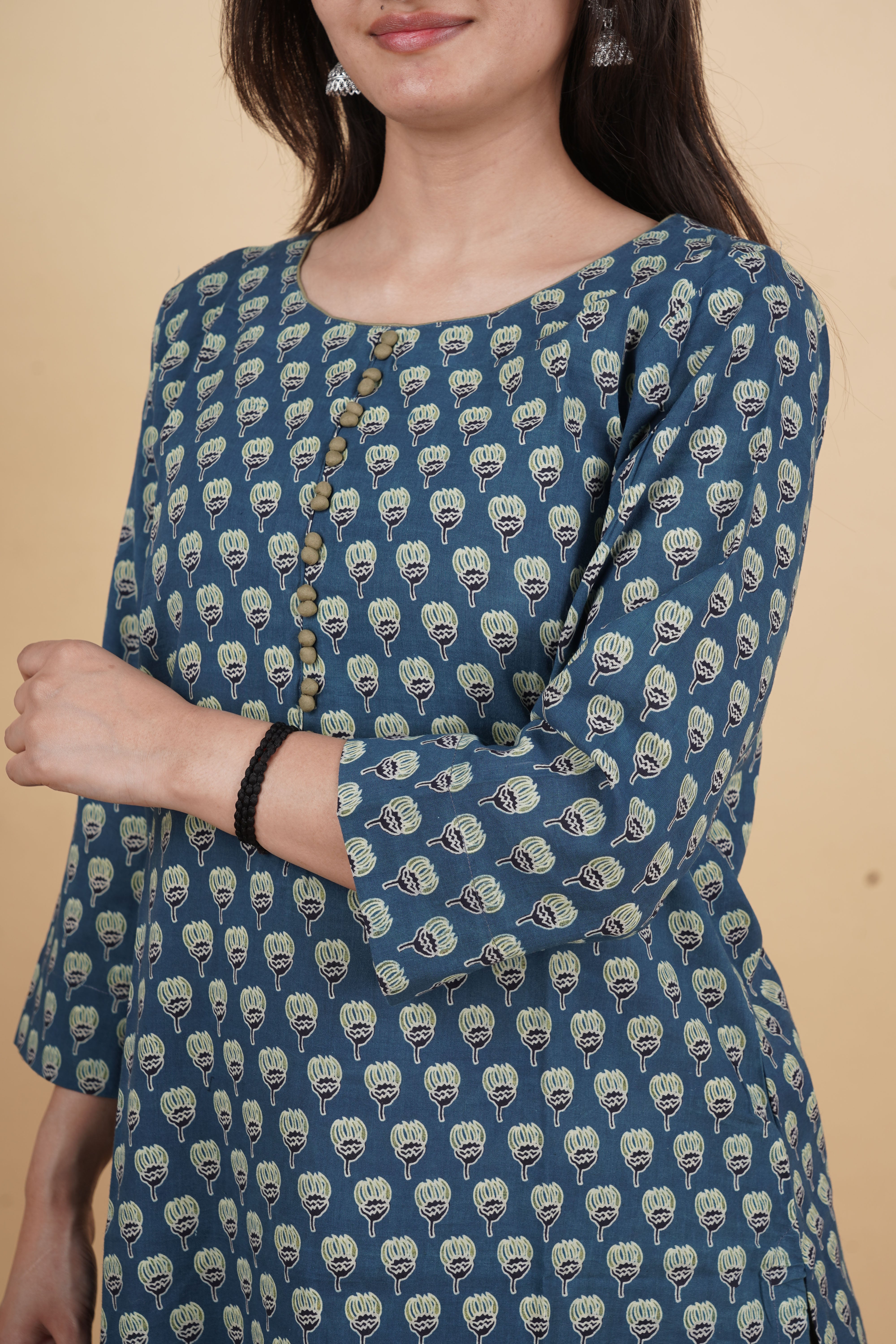 Pushkara – Handcrafted Ajrakh Cotton Kurti