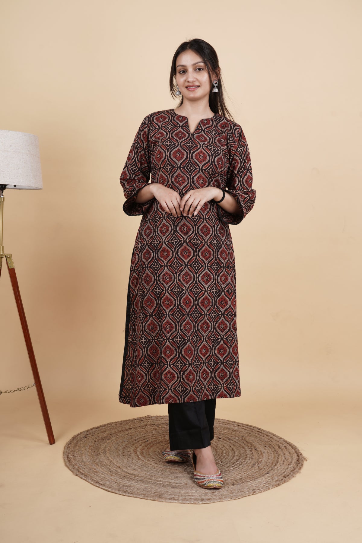 Aaranya – Handcrafted Ajrakh Cotton Kurti