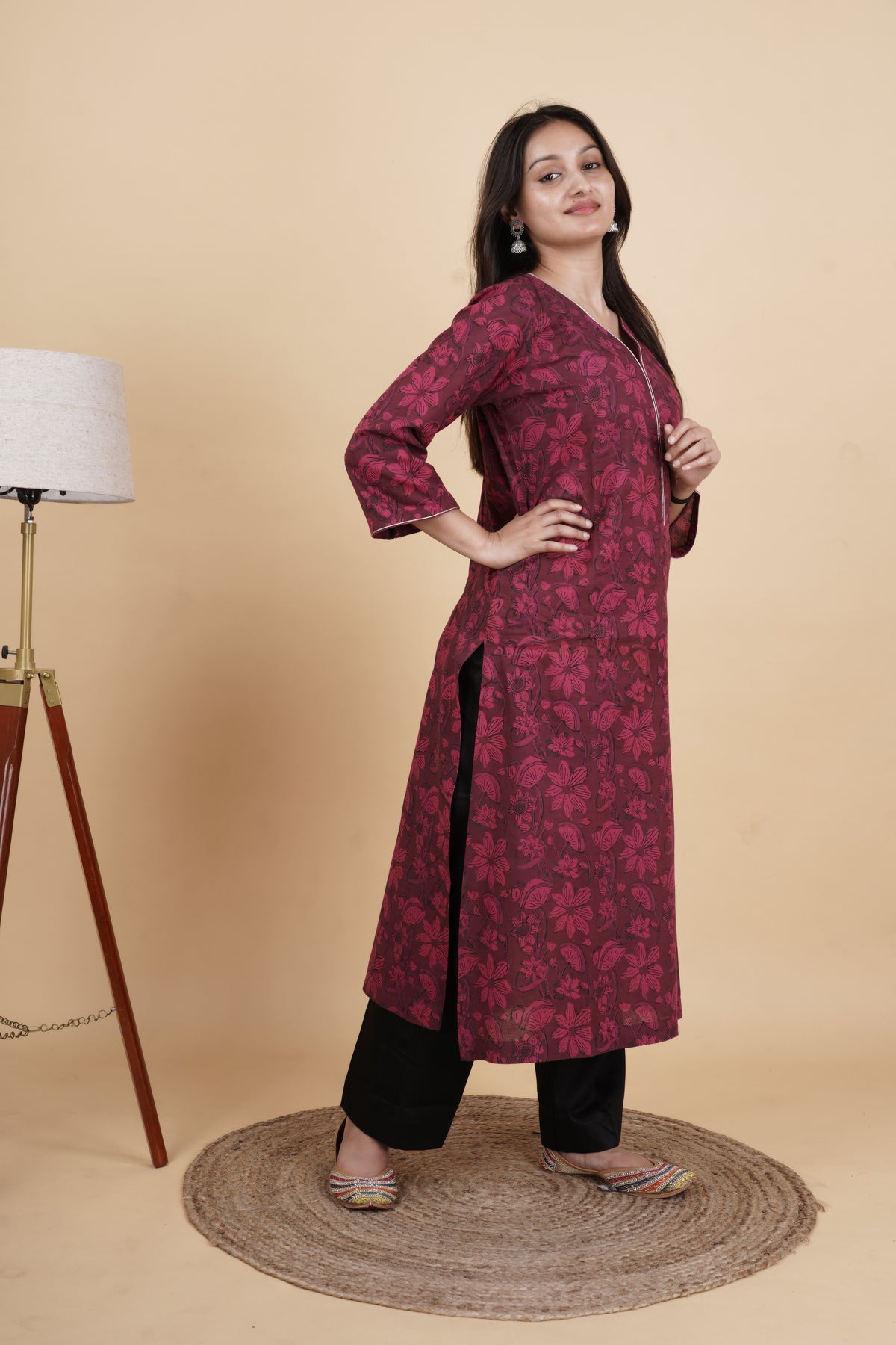 Ruhani – Handcrafted printed cotton Kurti