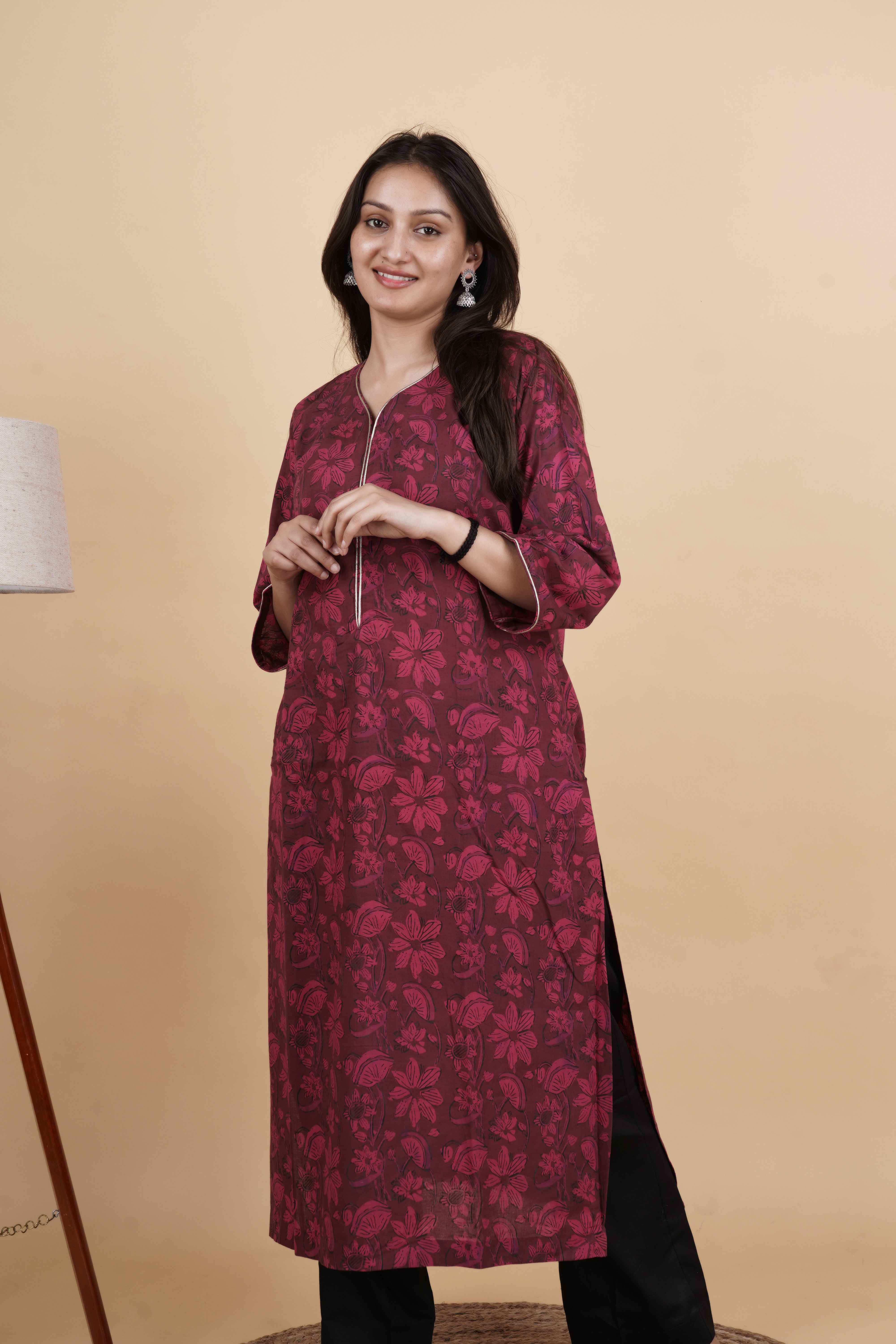 Ruhani – Handcrafted printed cotton Kurta Set